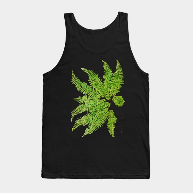 Rare maidenhair fern botanical illustration Tank Top by chimakingthings